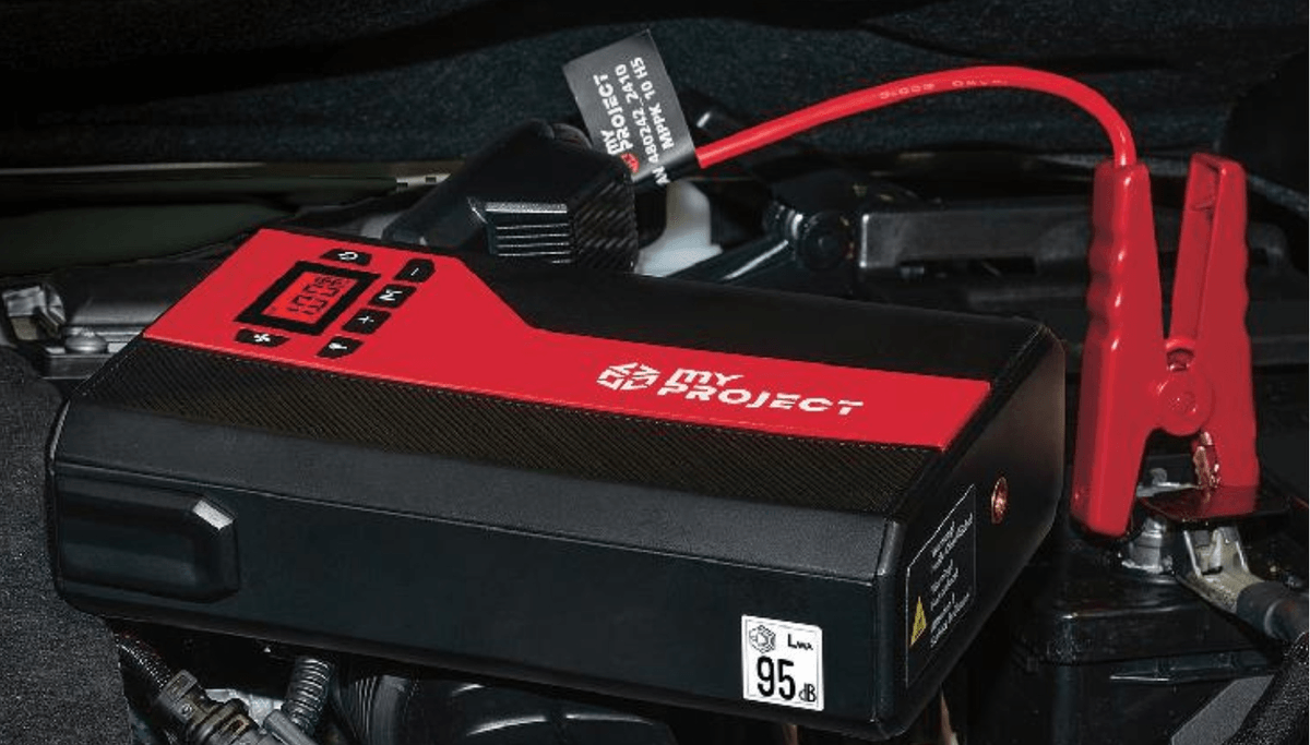 Prijenosni punjač s kompresorom komad MY PROJECT. - Akcija u trgovini Kaufland