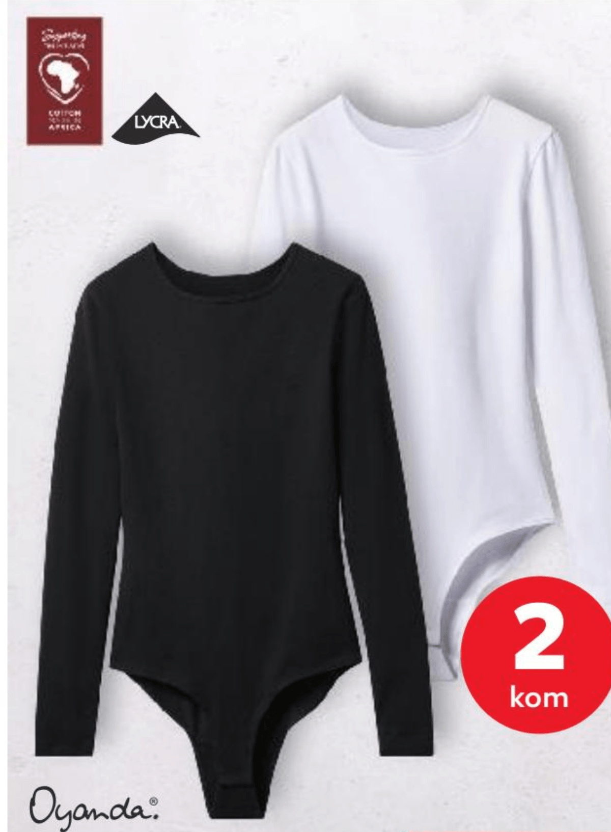 Ženski body 2 kom Oyanda - Akcija u trgovini Kaufland