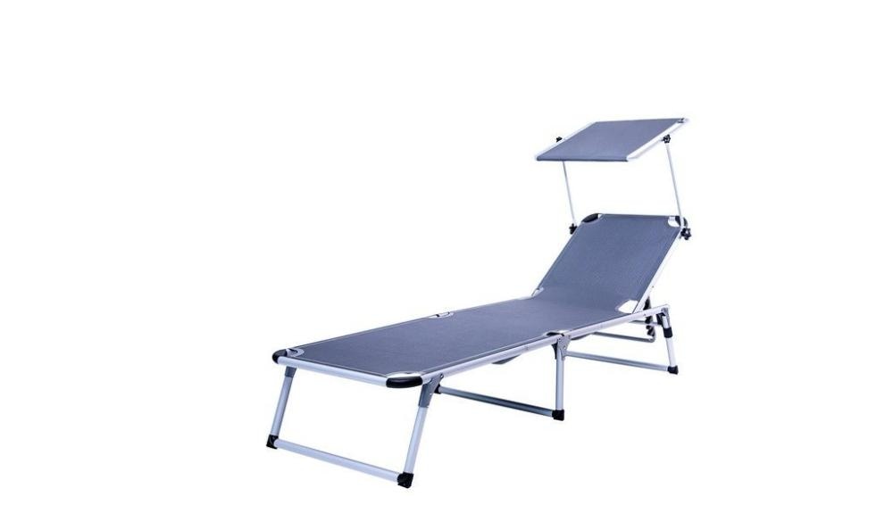 Tronožna ležaljka sa sjenilom Simpex 192 x 59 x 31 cm, 1 kom - Akcija u trgovini Interspar