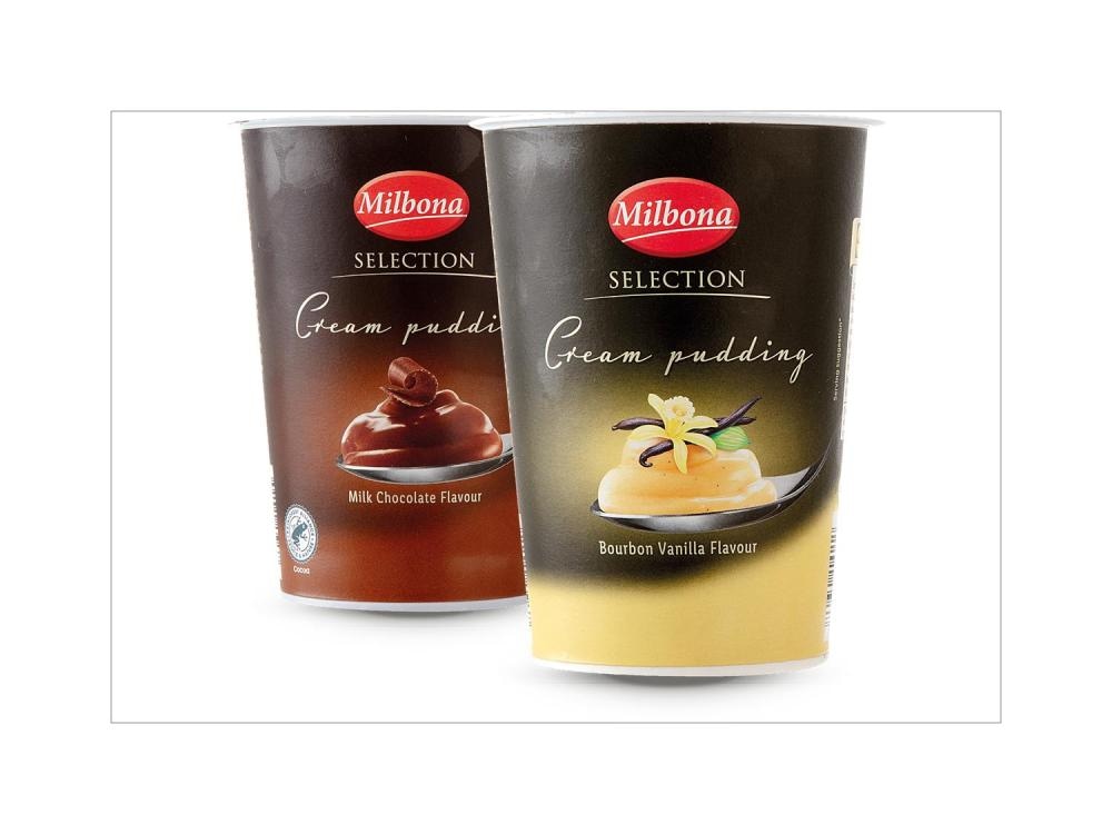 Milbona Selection Puding s vrhnjem 500 g - Akcija u trgovini Lidl