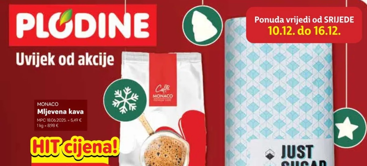 Plodine katalog Akcijska ponuda od 10.12. do 16.12.2025