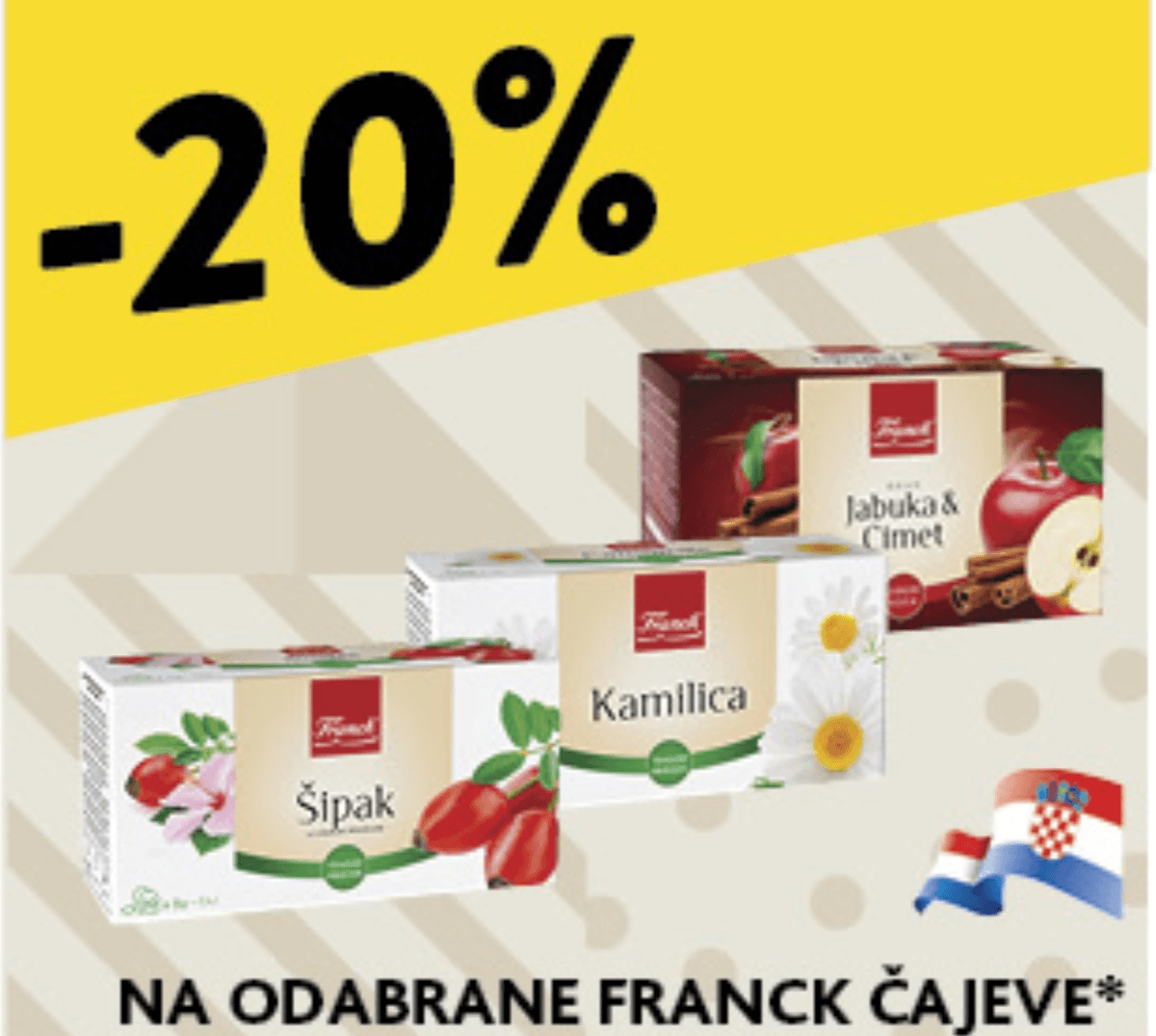 Odabrani Franck čajevi - Akcija u trgovini Konzum
