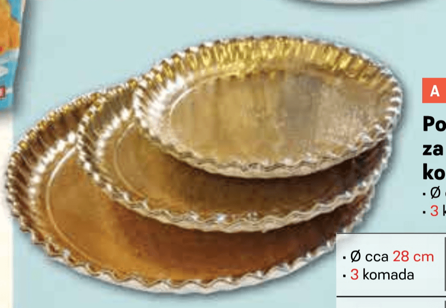 Podložak za tortu ili kolače 3 komada - Akcija u trgovini Plodine