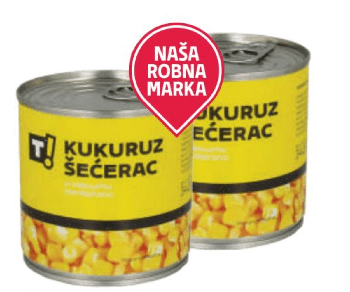 T! Kukuruz šećerac 340 g - Akcija u trgovini Tommy
