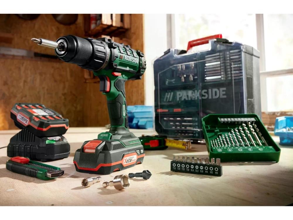 Parkside Aku bušilica/odvijač set od 78 dijelova - Akcija u trgovini Lidl