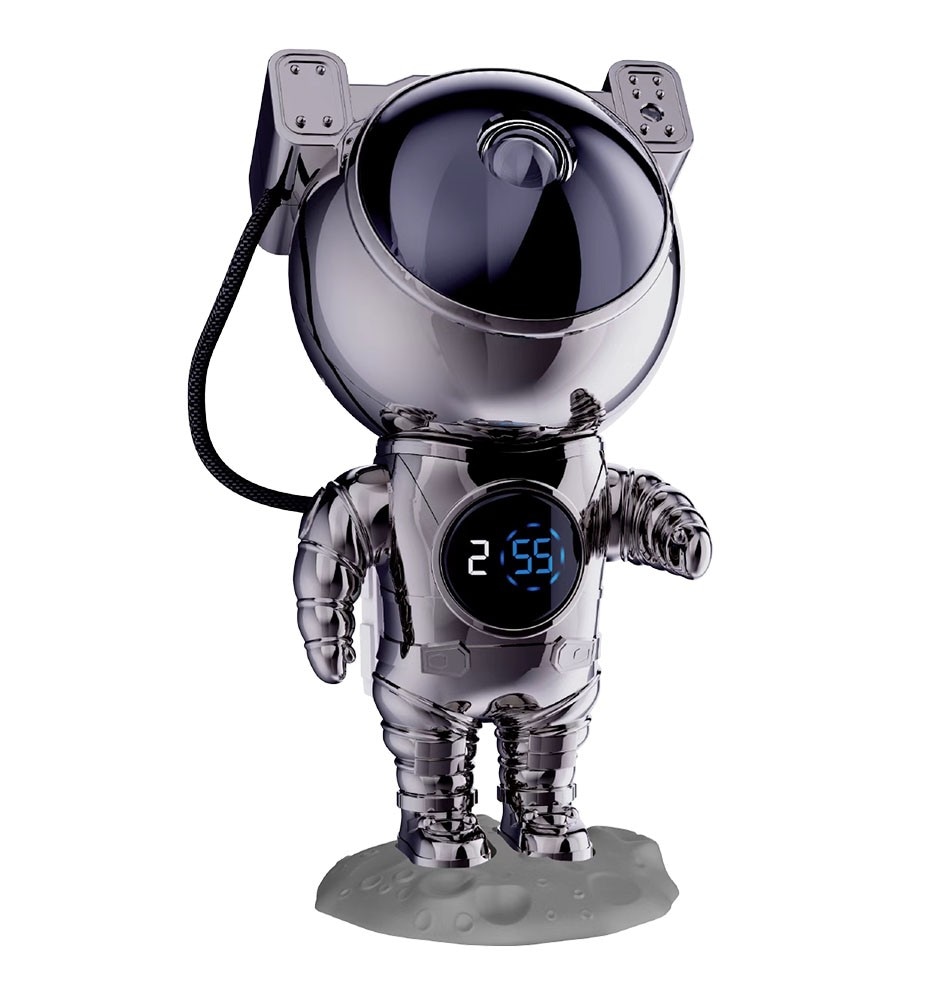 Zvjezdani projektor sa satom Astronaut Chrome Edition 1 kom Akcija u trgovini Interspar