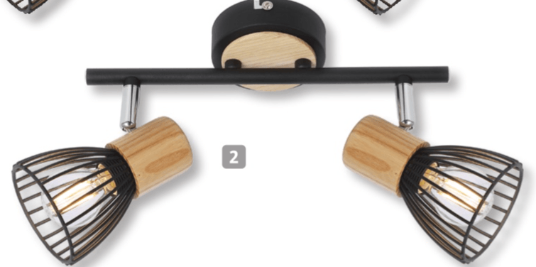 Spot svjetiljka 'Black Wood' - Akcija u trgovini Bauhaus