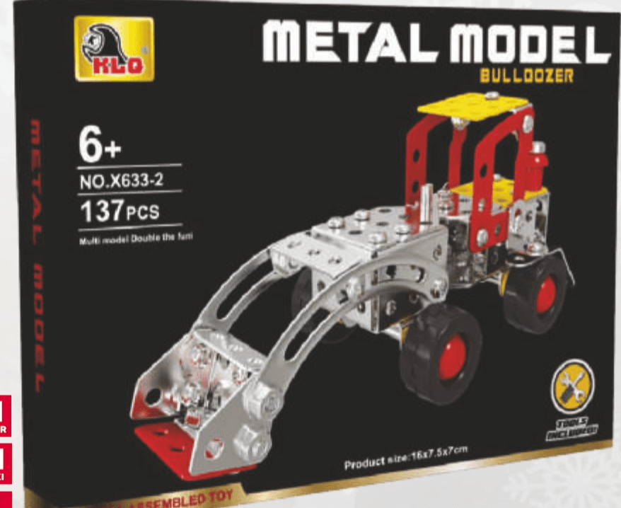 Metal model Set za gradnju bagera 1 kom KLO - Akcija u trgovini Tommy