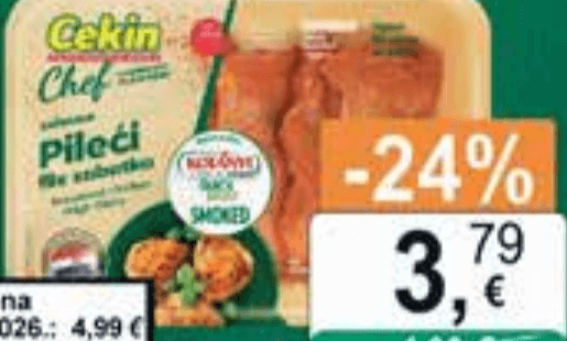 Cekin Chef Pileći file zabatka 400 g - Akcija u trgovini KTC