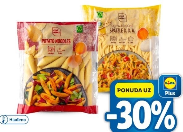 Chef Select Svježa tjestenina 1 kg Akcija u trgovini Lidl