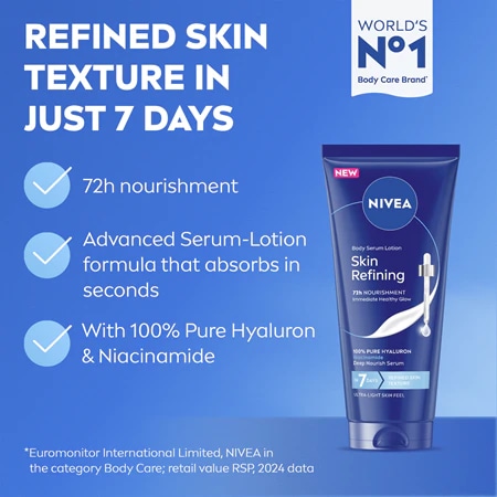 Nivea Skin Refining serum za tijelo 200 ml - Akcija u trgovini Dm