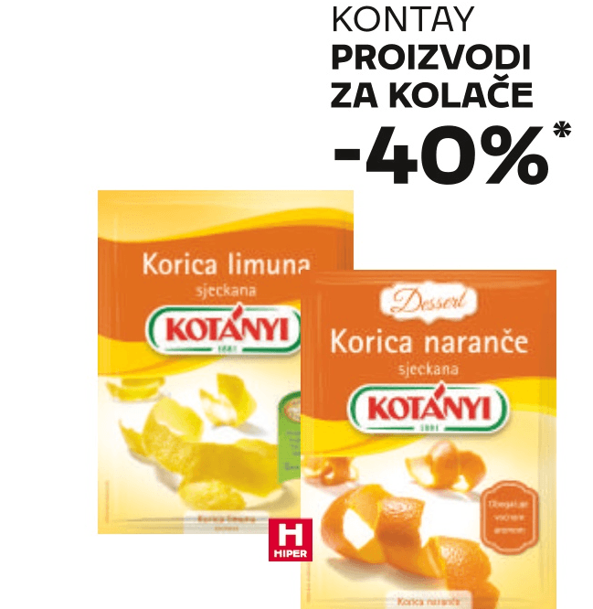 Kotanyi Proizvodi za kolače - Akcija u trgovini Tommy