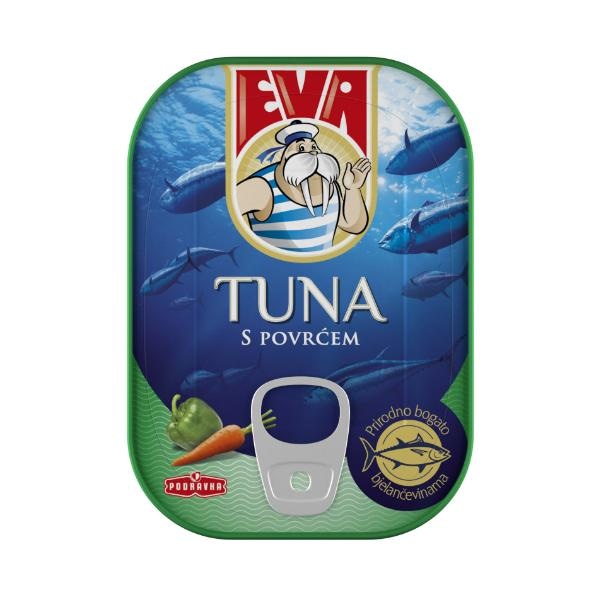 Eva Tuna s povrćem u umaku 100 g - Akcija u trgovini Ribola