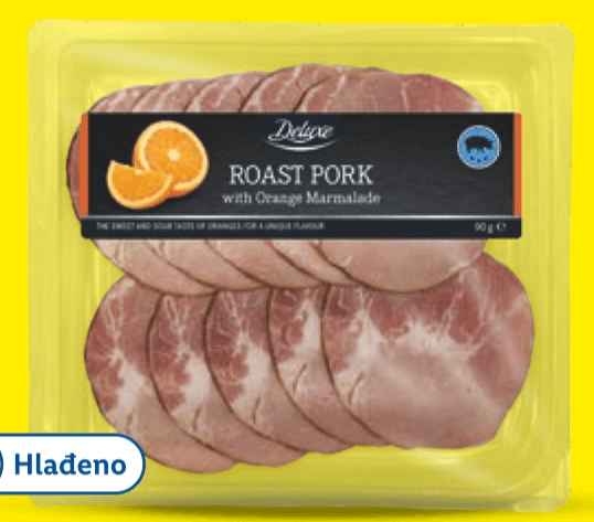 Pečenica s marmeladom od naranče 90 g Deluxe - Akcija u trgovini Lidl