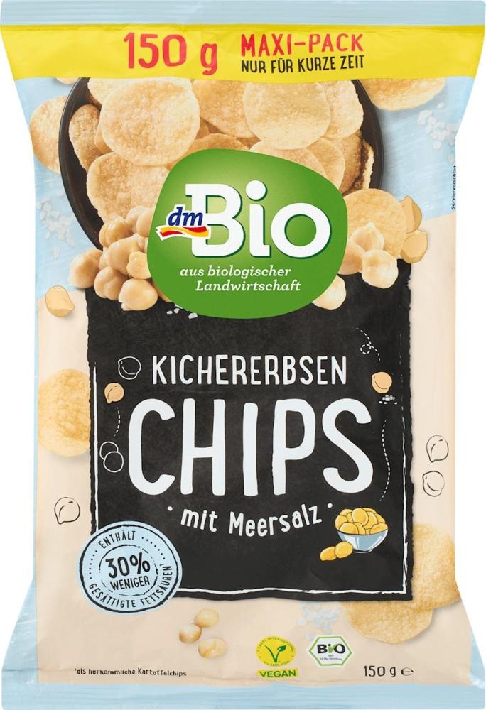 dmBio čips od slanutka s morskom soli 75 g - Akcija u trgovini Dm