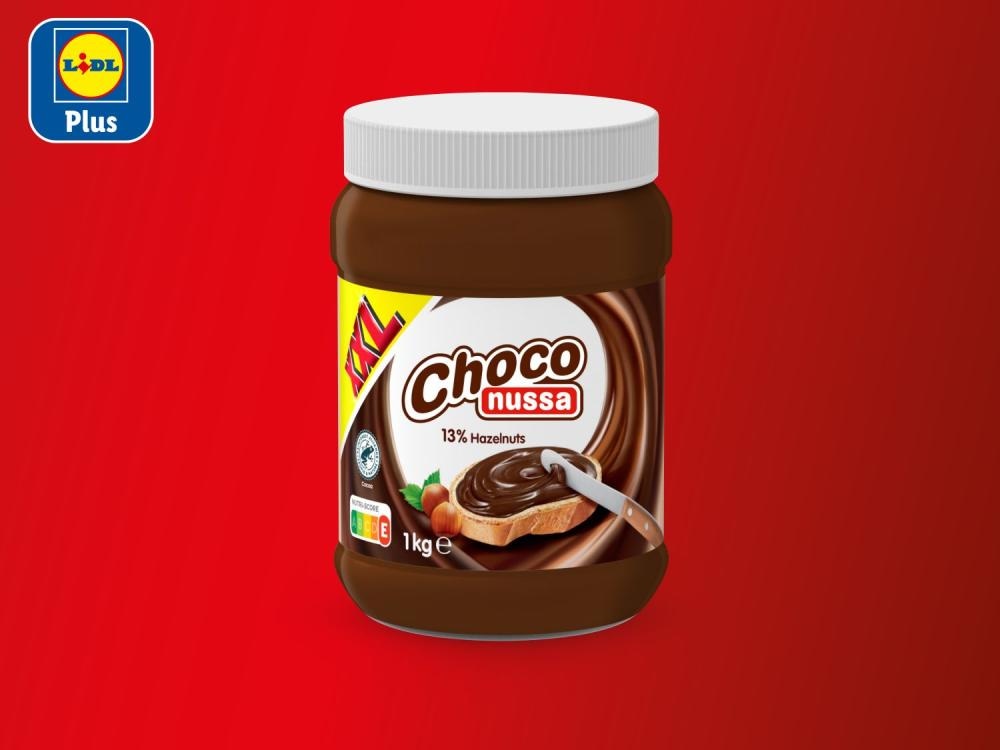 Choco Nussa Namaz lješnjak nugat 1 kg - Akcija u trgovini Lidl