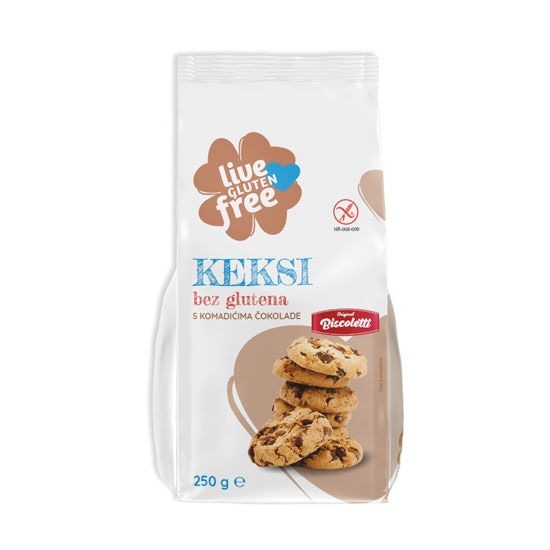 Live Gluten Free keksi s komadićima čokolade 250 g Akcija u trgovini Plodine
