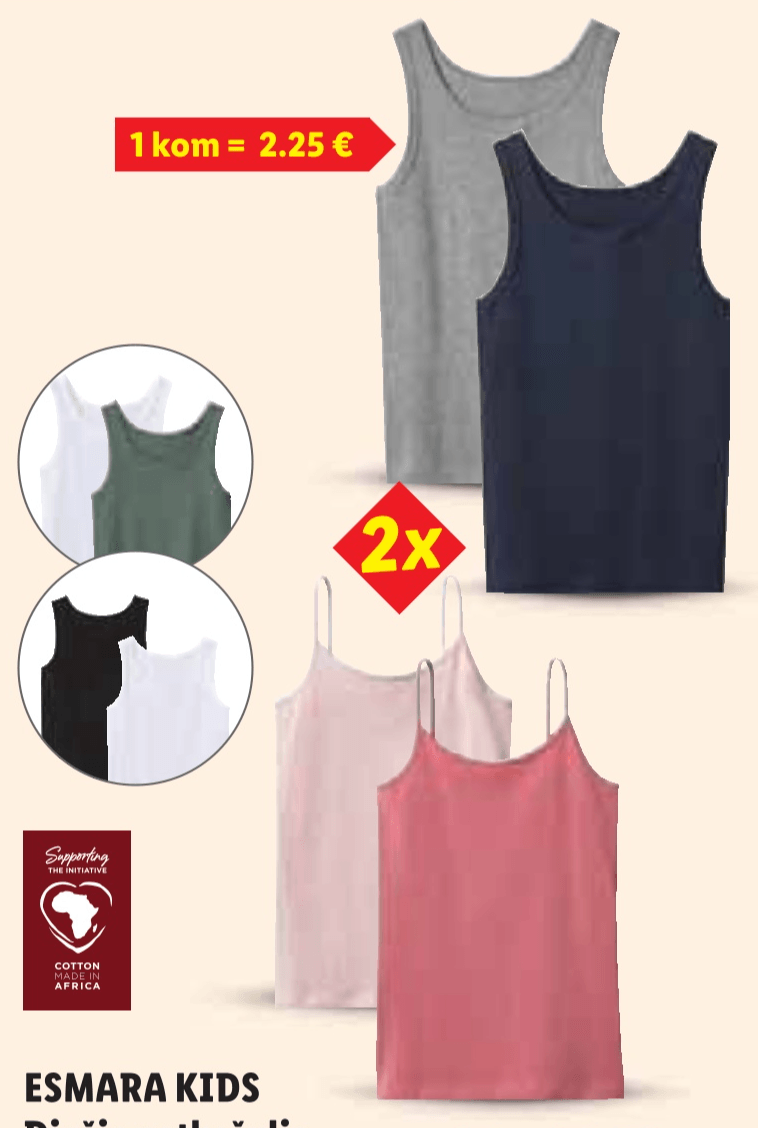 ESMARA KIDS Dječje potkošulje 2 komada u setu - Akcija u trgovini Lidl