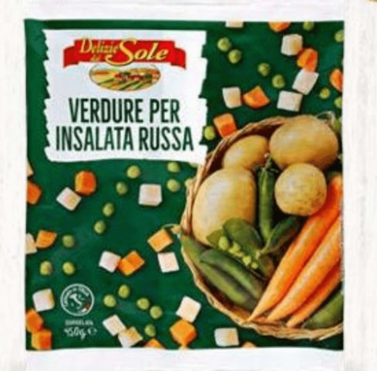 Mix povrća za francusku salatu 450 g Delizie Sole - Akcija u trgovini Eurospin