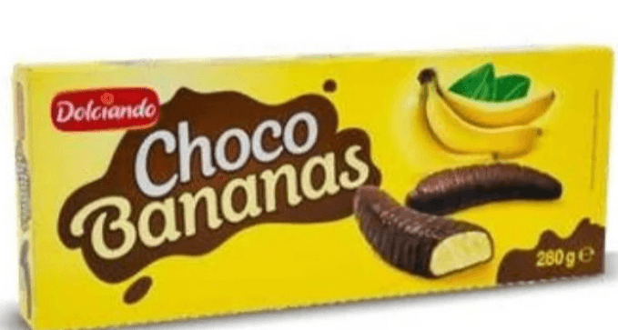 Čokoladne bananice 280 g Dolciando - Akcija u trgovini Eurospin