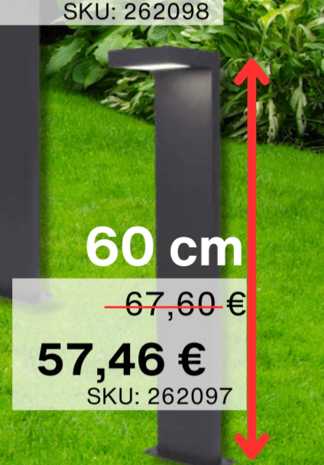 Vanjska svjetiljka - Akcija u trgovini Alles