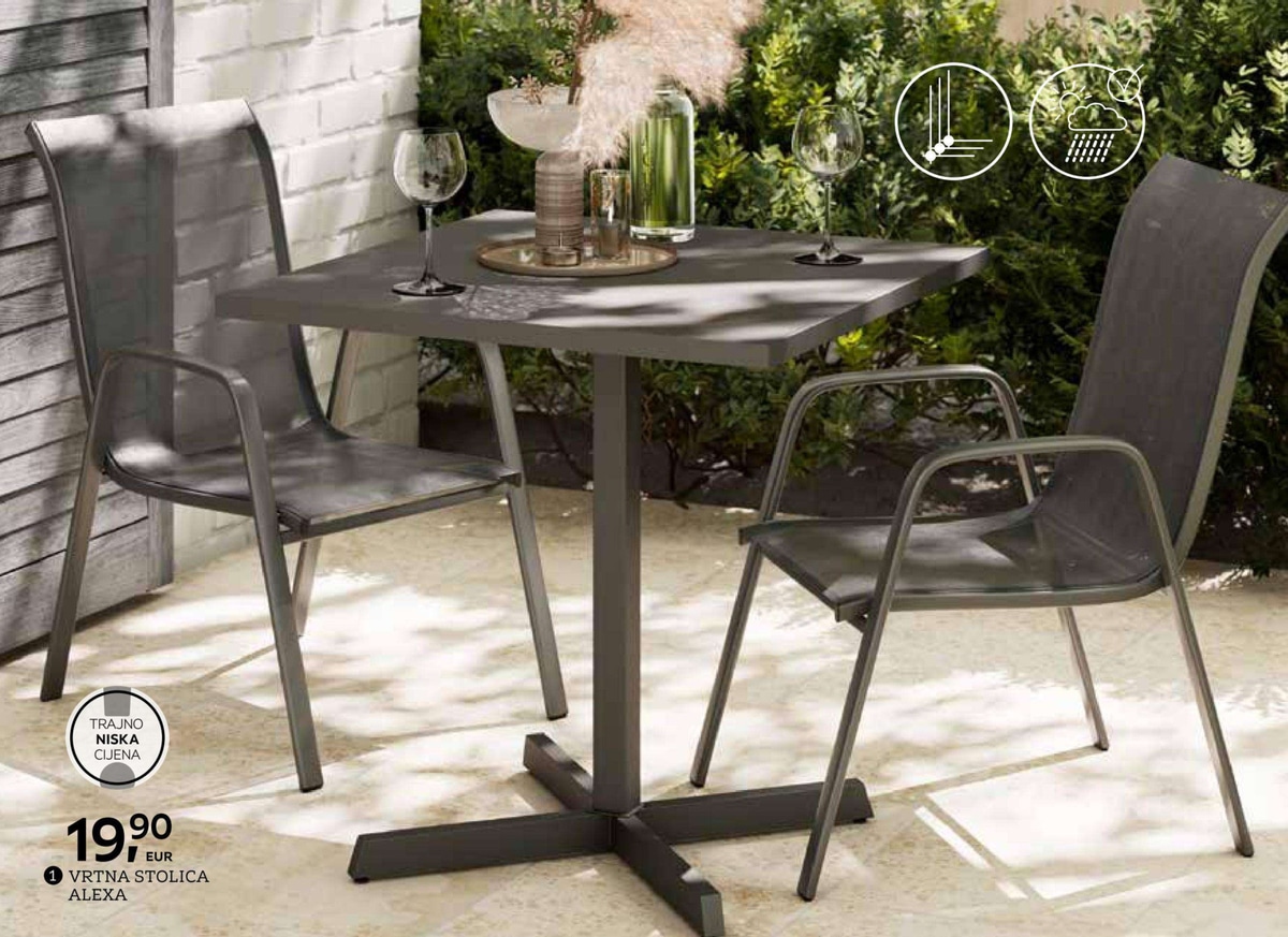 Vrtna stolica Alexa - Akcija u trgovini Lesnina