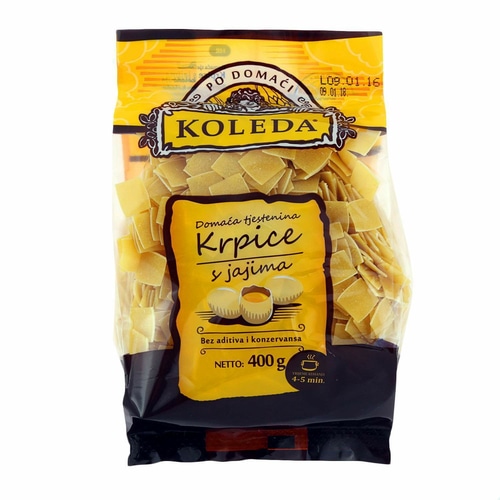 Tjestenina Koleda Krpice s jajima 400 g - Akcija u trgovini Boso