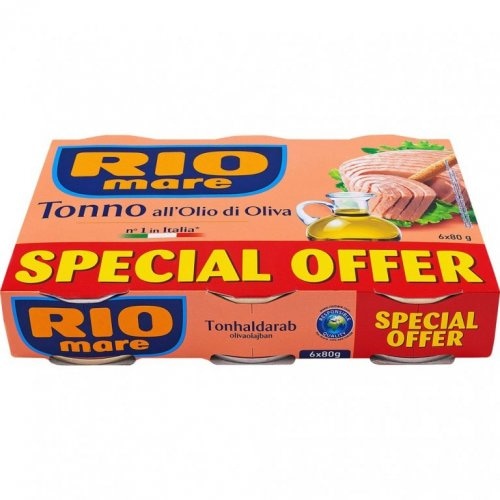 Rio Mare Tuna u maslinovom ulju 6 x 80 g - Akcija u trgovini Lidl