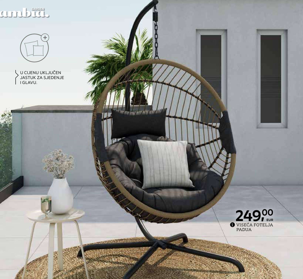 Viseća fotelja Padua Ambia Garden - Akcija u trgovini Lesnina