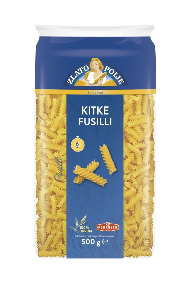 Zlato Polje Fusilli tjestenina 500 g - Akcija u trgovini Ribola