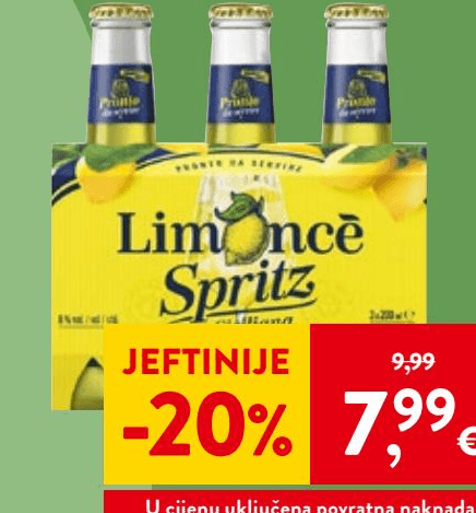 Limonce Spritz 3 x 0,2 L - Akcija u trgovini Spar
