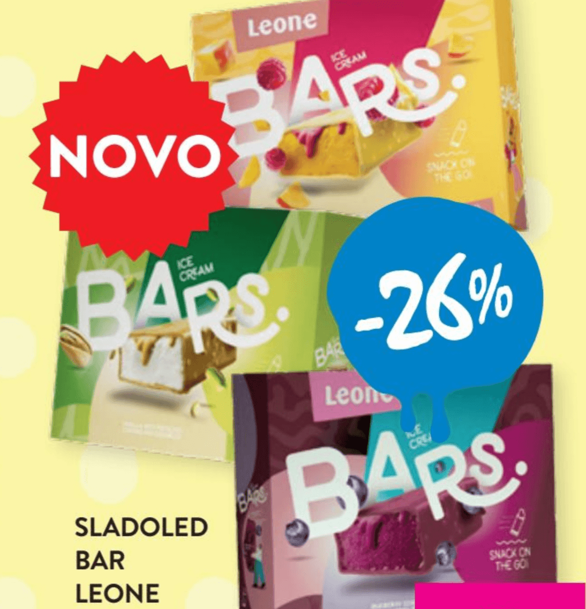 Sladoled Bar Leone 4 x 50 ml - Akcija u trgovini Spar