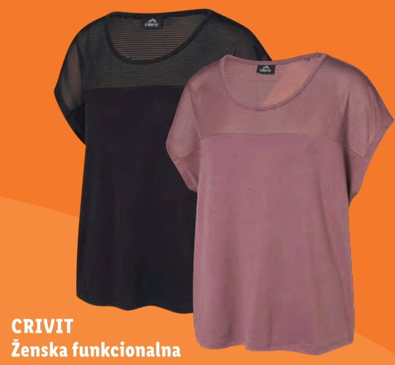 CRIVIT Ženska funkcionalna majica Komad - Akcija u trgovini Lidl