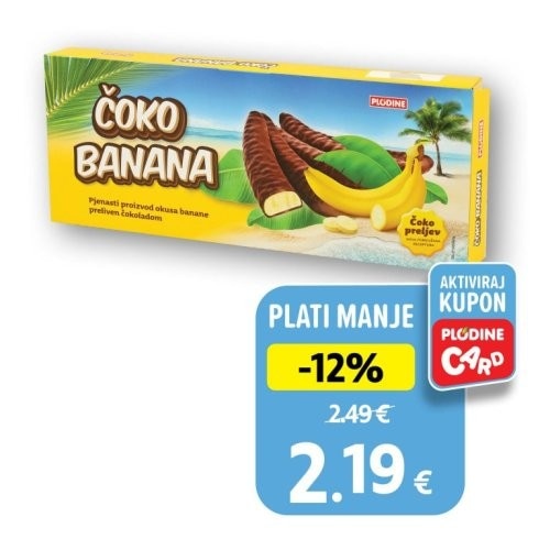 Next Čoko banana 280 g Akcija u trgovini Plodine