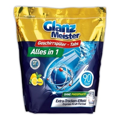 Tablete za perilicu posuđa Glanzmeister 90 kom. - Akcija u trgovini Merkury
