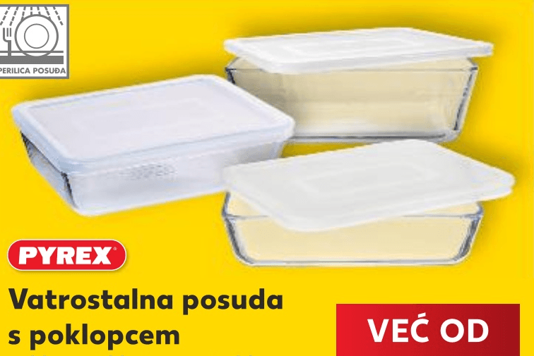 Pyrex Vatrostalna posuda s poklopcem - Akcija u trgovini Kaufland