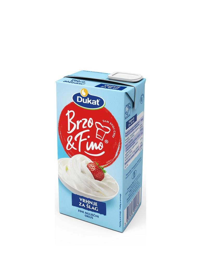 Vrhnje za šlag Dukat Brzo&Fino 500 g - Akcija u trgovini Interspar