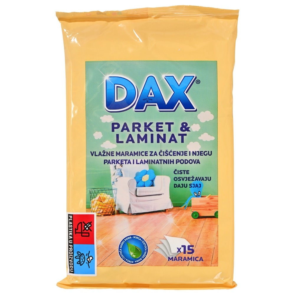 DAX Vlažne maramice Parket & Laminat 15/1 - Akcija u trgovini Konzum