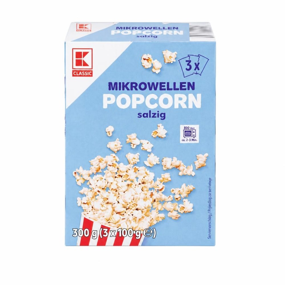 K Classic kokice za mikrovalnu slane 3x100 g Akcija u trgovini Kaufland