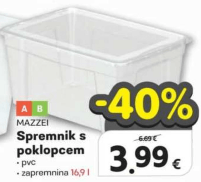 Mazzei Spremnik s poklopcem - Akcija u trgovini Plodine