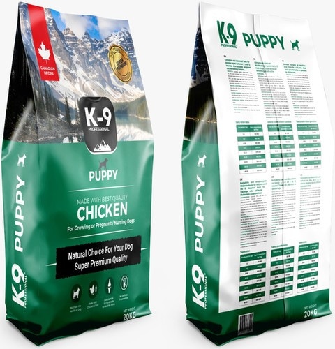 Suha hrana za pse K-9 puppy chicken, high energy 2 kg - Akcija u trgovini KTC