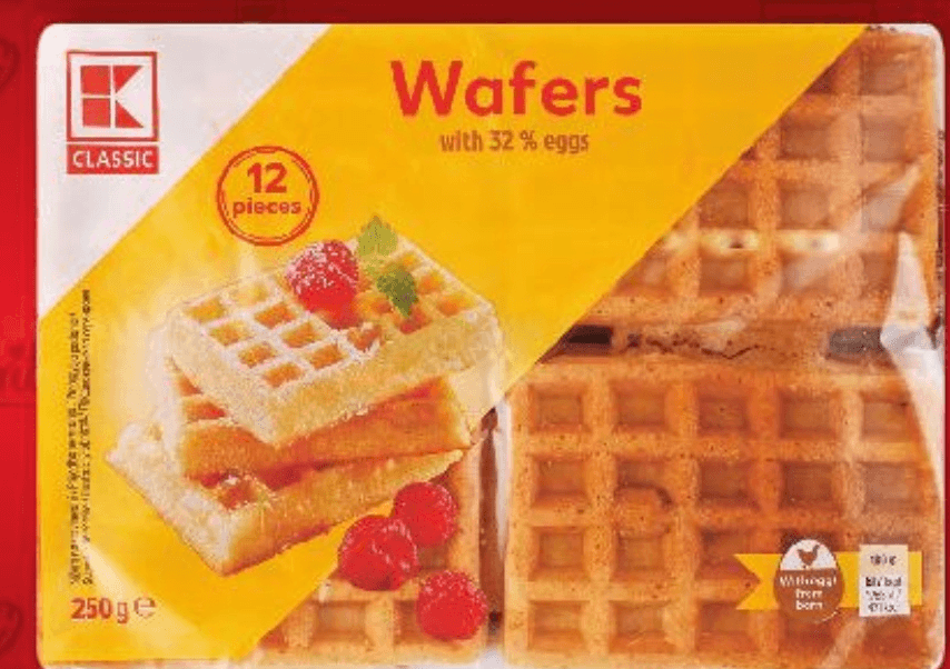 Svježi vafli 250 g K Classic - Akcija u trgovini Kaufland