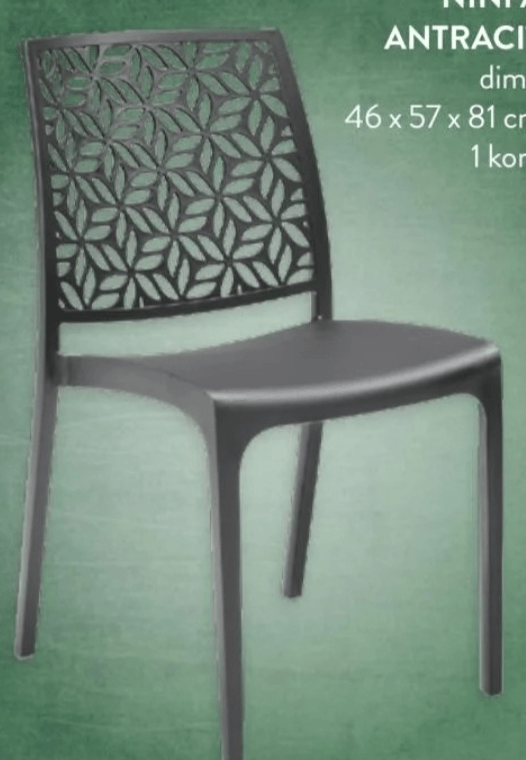 Stolica Ninfa Antracit 1 kom - Akcija u trgovini Interspar