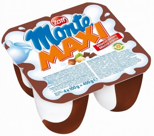Mliječni desert Monte Maxi 4 x 100 g Zott - Akcija u trgovini Interspar