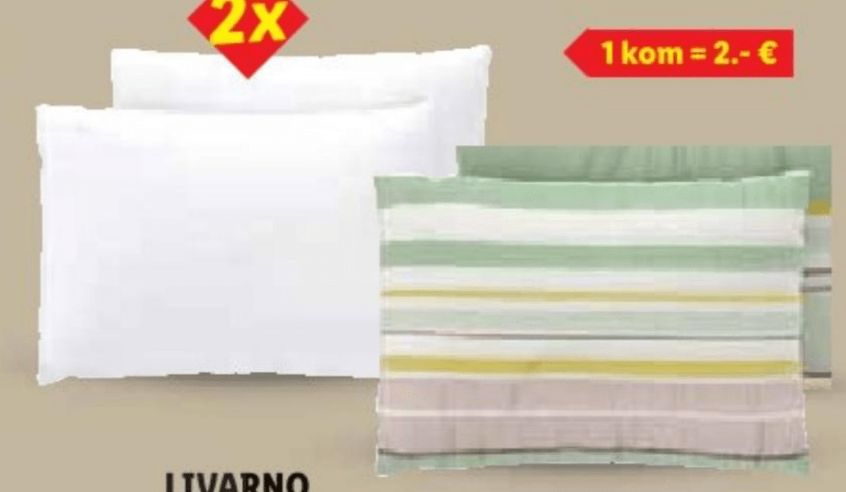 LIVARNO Jastučnice od krepa 2 komada - Akcija u trgovini Lidl