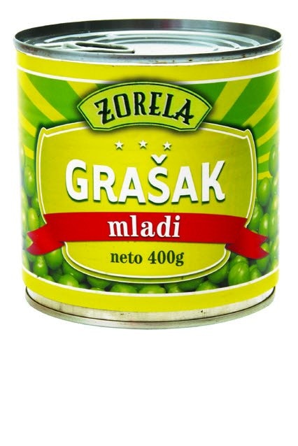 Grašak mladi Zorela 400 g - Akcija u trgovini Bakmaz