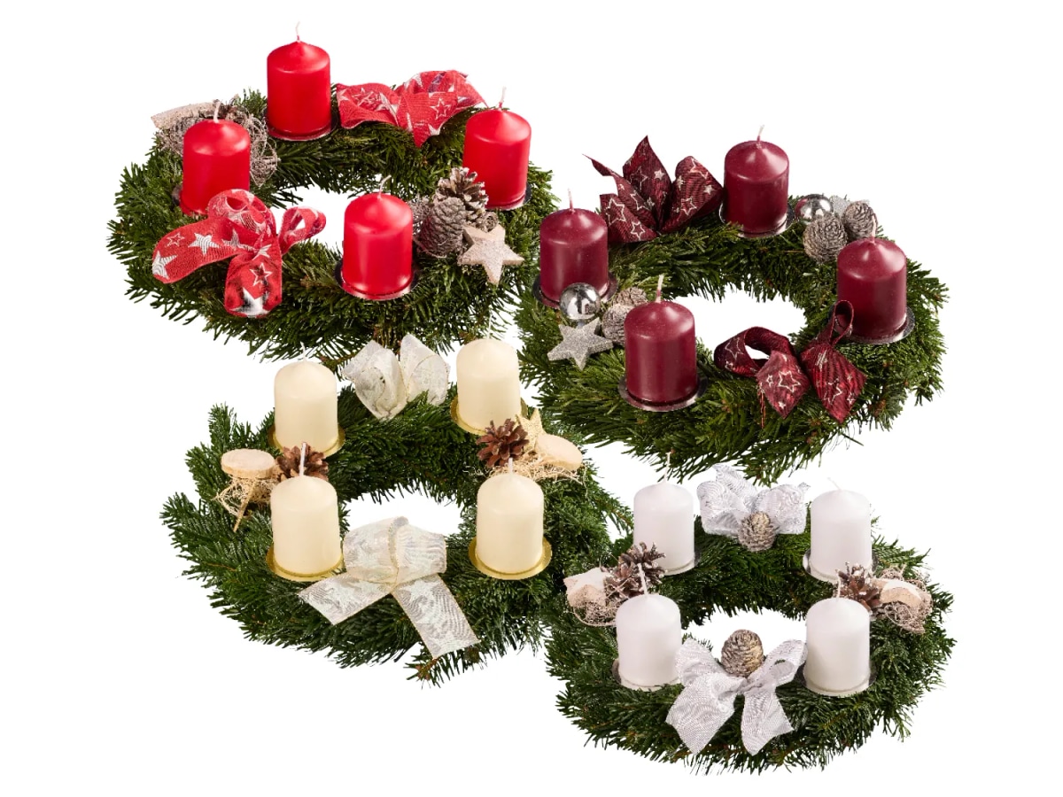 Odabrane svijeće, adventski vijenci i kalendari - Akcija u trgovini Lidl