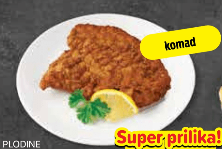 Zagrebački odrezak komad - Akcija u trgovini Plodine