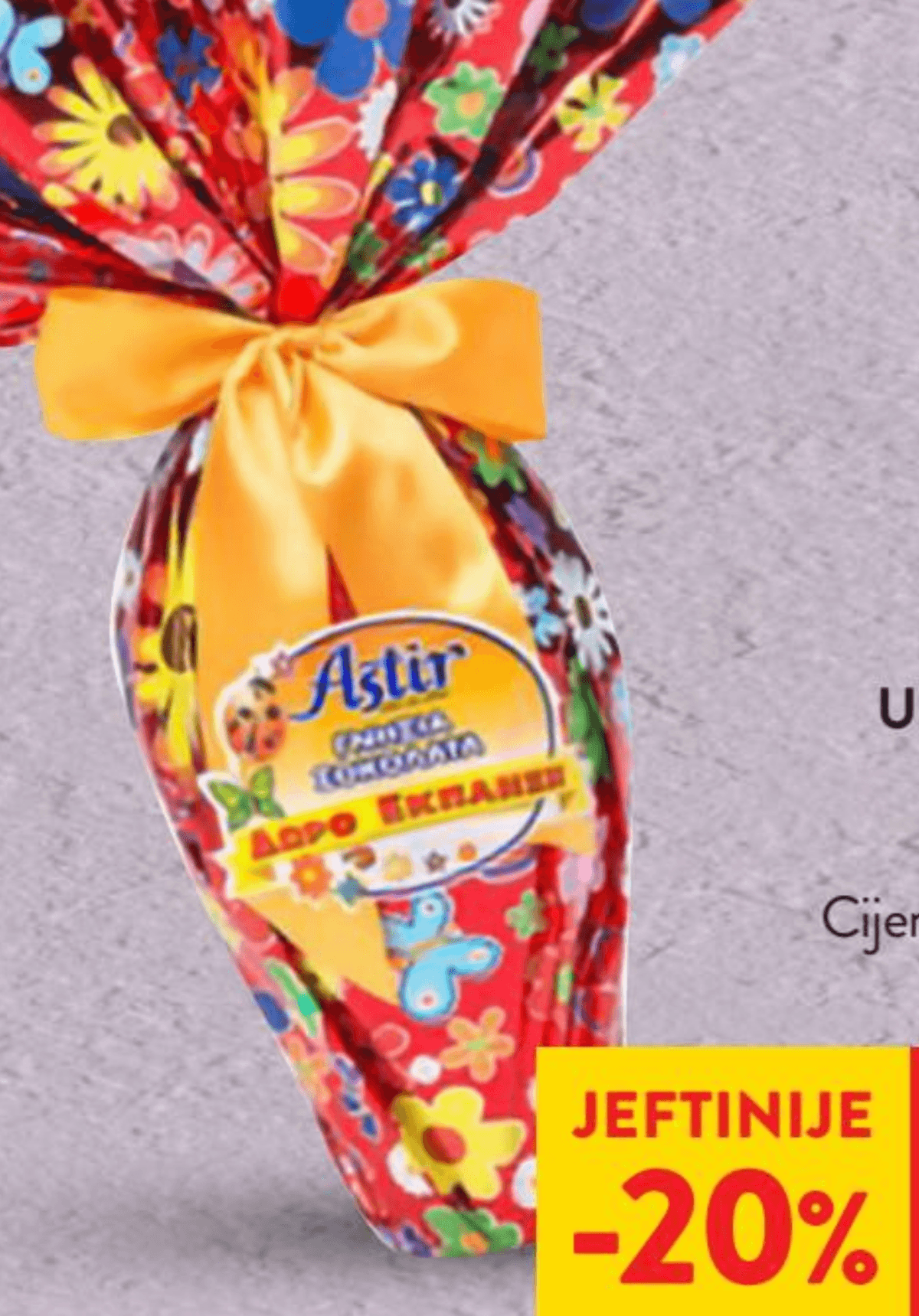 Čokoladno uskršnje jaje Astir 240 g - Akcija u trgovini Spar