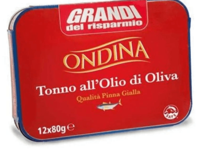 Ondina Tuna žutoperajna u maslinovom ulju 12x80g - Akcija u trgovini Eurospin